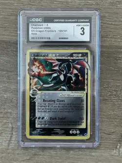 Pokemon TCG Charizard Delta Species EX Dragon Frontiers Holo Card 100/101 - Image 3