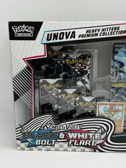 Pokemon Sealed Black Bolt & White Flare Unova Heavy Hitters Premium Collection - Image 2