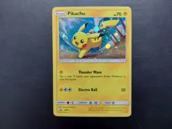 Pokemon - Pikachu SM81 Holo Promo Sun & Moon with swirl - Image 1