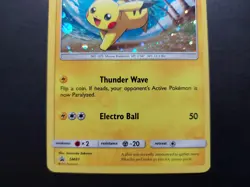 Pokemon - Pikachu SM81 Holo Promo Sun & Moon with swirl - Image 3