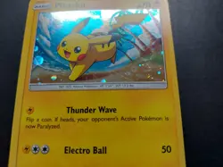 Pokemon - Pikachu SM81 Holo Promo Sun & Moon with swirl - Image 5