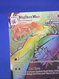 Pokemon SWSH06 Chilling Reign Blaziken VMAX 200/198 Rainbow Secret Rare NM - Image 3