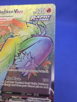 Pokemon SWSH06 Chilling Reign Blaziken VMAX 200/198 Rainbow Secret Rare NM - Image 4