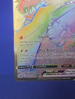 Pokemon SWSH06 Chilling Reign Blaziken VMAX 200/198 Rainbow Secret Rare NM - Image 5