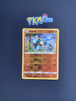 Pokemon TCG Golett Brilliant Stars 082/172 Reverse Holo LP. - Image 1