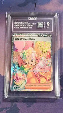 Pokemon TCG Bianca's Devotion 209/162 Temporal Forces Alternate Art TAG 9 Mint - Image 1