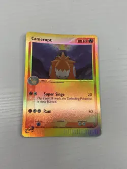 Pokemon CAMERUPT 24/97 REVERSE HOLO | MP Moderate Play | EX Dragon | 2003 - Image 1