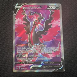Galarian Moltres V (Full Art) 176/198 Ultra Rare Chilling Reign Pokemon TCG - Image 1