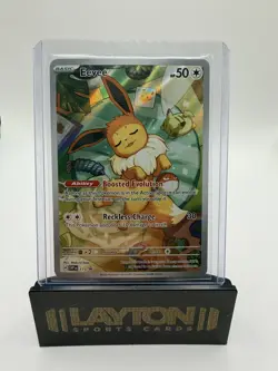 Pokemon Prismatic Evolutions Eevee Promo 173 Black Star Holo - Image 1