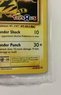 2016 Pokemon XY Evolutions Electabuzz 41/108 Toys R Us Stamped Promo Sealed NM/M - Image 4