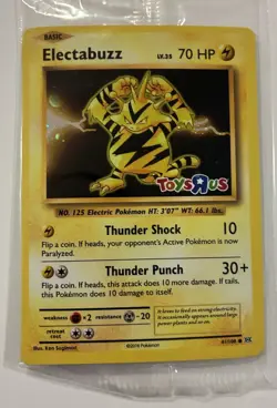 2016 Pokemon XY Evolutions Electabuzz 41/108 Toys R Us Stamped Promo Sealed NM/M - Image 5