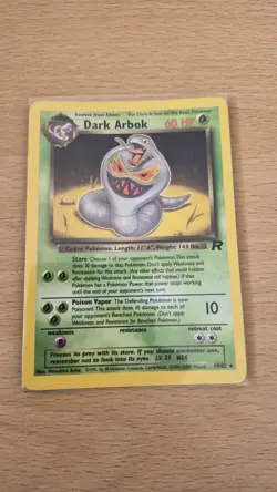 Pokemon TCG Team Rocket Dark Arbok 19/82 - Image 1