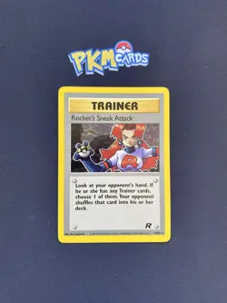 Pokemon TCG Rocket's Sneak Attack Team Rocket 72/82 Regular Rare LP. - Image 1
