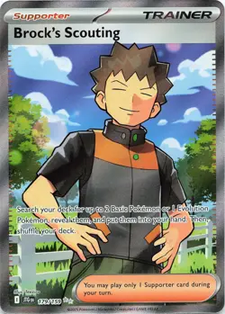 POKEMON Brock's Scouting - #179/159 Holo SV09: Journey Together NM - Image 3