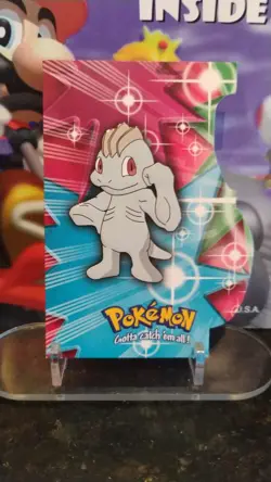 MACHOP Stage 1 Die-Cut POKEMON 2000 Trading Card EVO10 of 12 TOPPS #66 - Image 1