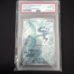 2025 POKEMON JTG EN-JOURNEY TOGETHER ILLUSTRATION RAR ARTICUNO 161 PSA 10 - Image 1