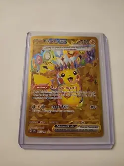 2024 Pokemon TCG Pikachu EX #247/191 Gold Full Art - Image 1