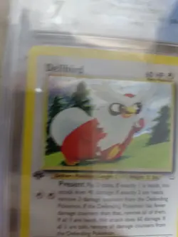 POKEMON 2001 NEO REVELATION DELIBIRD HOLO 5/64 CGC 7 NM - Image 3