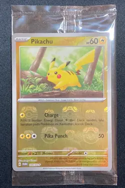 Pikachu Master Ball Mirror Holo Monthly Promo Indonesia 2024 Pokemon #120/SV-P - Image 1