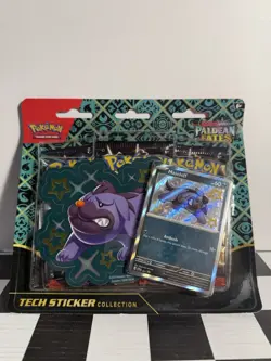 Pokemon Scarlet & Violet Paldean Fates 3 Pack Blister Maschiff Promo New/Sealedu - Image 1