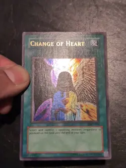Yu-Gi-Oh! ULTRA RARE CARD CHANGE OF HEART MRD-060 1996 VINTAGE PRINT LP - Image 2