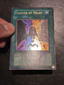 Yu-Gi-Oh! ULTRA RARE CARD CHANGE OF HEART MRD-060 1996 VINTAGE PRINT LP - Image 3