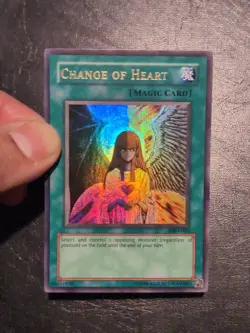 Yu-Gi-Oh! ULTRA RARE CARD CHANGE OF HEART MRD-060 1996 VINTAGE PRINT LP - Image 4