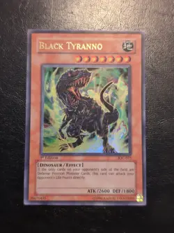 Yu-Gi-Oh! ULTRA RARE HOLO CARD BLACK TYRANNO IOC-075 1ST LP - Image 1