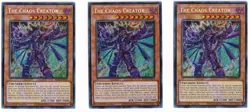 YUGIOH 3x The Chaos Creator x3 BLCR-EN070 SECRET 1st ED - Image 1