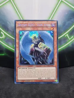Yugioh Destiny HERO - Dark Angel DESO-EN005 Secret Rare 1st Edition LP - Image 1
