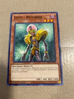 Yu-Gi-Oh! jinzo - returner mint common 1st ed LED-EN039 - Image 1