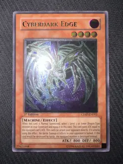 Yugioh Cyberdark Edge 1st Edition Ultimate Rare CDIP-EN002 NM - Image 2