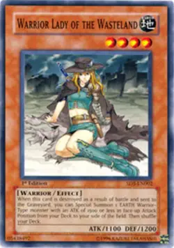 Warrior Lady of the Wasteland - SD5-EN002 - Common - 1st Edition x1 - Lightly Pl - Image 1