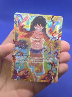 One Piece Emperors in the New World Monkey D Luffy OP09-119 Secret Rare SEC NM - Image 2