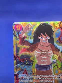 One Piece Emperors in the New World Monkey D Luffy OP09-119 Secret Rare SEC NM - Image 3