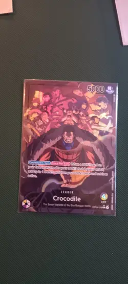 Crocodile OP04-058 Alt Art Leader Kingdoms Of Intrigue One Piece TCG English NM - Image 1