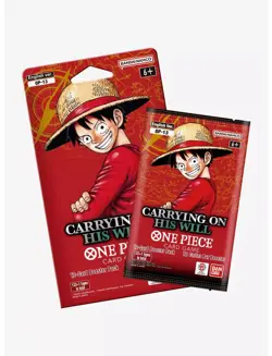 Qty 1 One Piece Card Game Carrying On His Will OP-13 Sleeved Booster, New - Image 1
