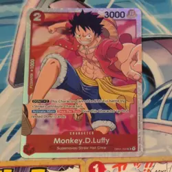 One Piece Monkey.D.Luffy OP01-024 SR + 4x Radical Beam!!! 029 UC/Happiness Punch - Image 2