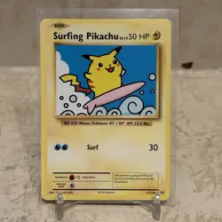 Pokemon TCG Surfing Pikachu Card 111/108 Evolutions Secret Rare LP - Image 1