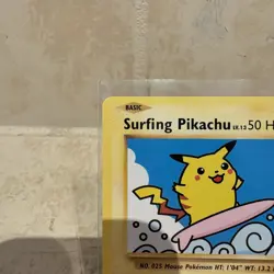 Pokemon TCG Surfing Pikachu Card 111/108 Evolutions Secret Rare LP - Image 2