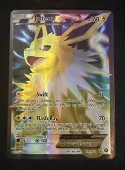 Jolteon EX - 28a/83 - Full Alt Art Ultra Rare Holo Promo - Pokemon Card - LP - Image 1