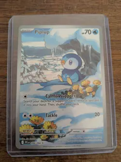 Piplup 098/094 Phantasmal Flames Pokemon Trading Card and charcadet promo - Image 5