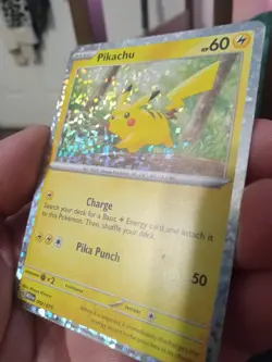 Pokemon Pikachu TCG Holo Card 002/015 McDonald's 2024 - Image 2