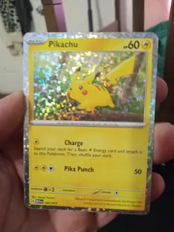 Pokemon Pikachu TCG Holo Card 002/015 McDonald's 2024 - Image 3