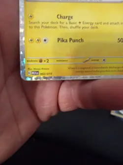 Pokemon Pikachu TCG Holo Card 002/015 McDonald's 2024 - Image 5