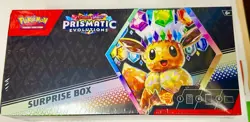 ✨POKEMON PRISMATIC EVOLUTIONS SUPRISE BOX ( 4 BOOSTER PACKS 1 PROMO CARD ) NIB - Image 1
