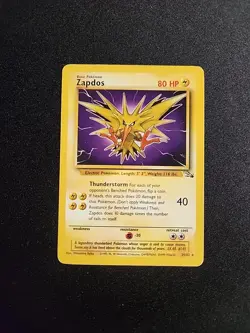 Zapdos 30/62 Unlimited non-holo Fossil Pokemon Card - Image 1