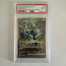2025 PSA 6 EX MT Pokemon 166/086 Zekrom ex Black Bolt SIR SAR Card - Image 1