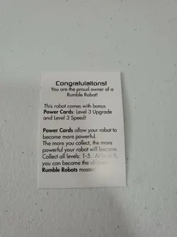 Trendmasters Rumble Robots Power Cards Lobjaw 32225 New in Package - Image 3