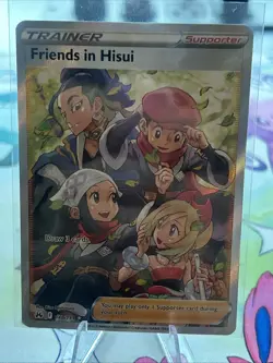 Pokemon TCG Crown Zenith Friends in Hisui Full Art Holo Ultra Rare Card 148/159 - Image 3